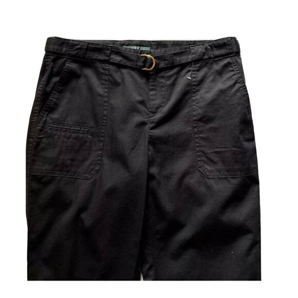 Lauren Ralph Lauren Women’s Petite Belted Skinny Cropped Pants Size 4P - Picture 8 of 10